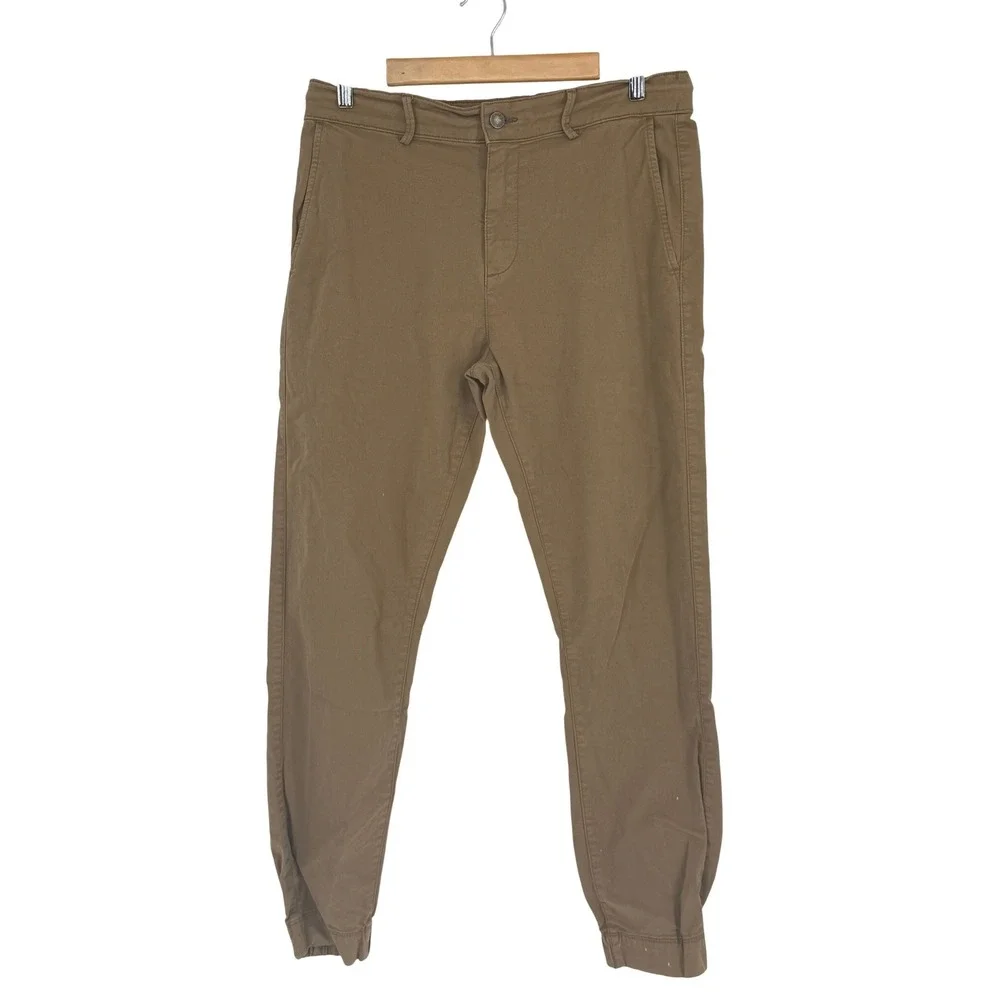 Flint and Tinder Joggers Mens Brown Slim Stretch Chino Pants Huckberry Size 31